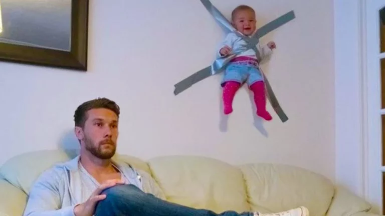 Funniest moments babies are left alone at home with dad