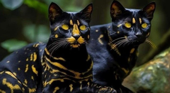 Black and Gold Wonders: Unraveling the Hidden World of the Felis Salamandra Cat