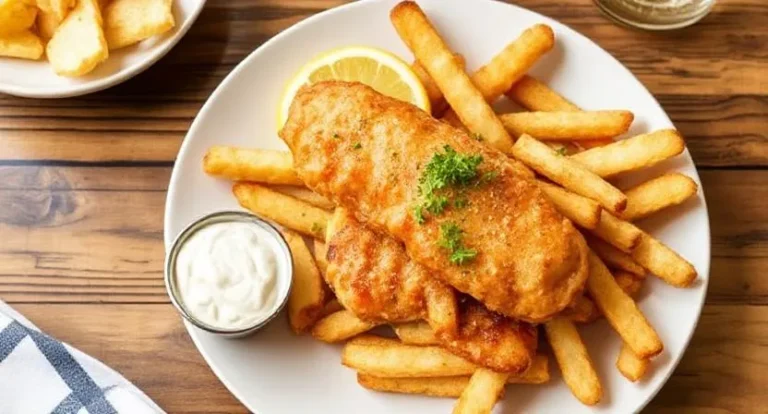 Classic Fish and Chips Dish