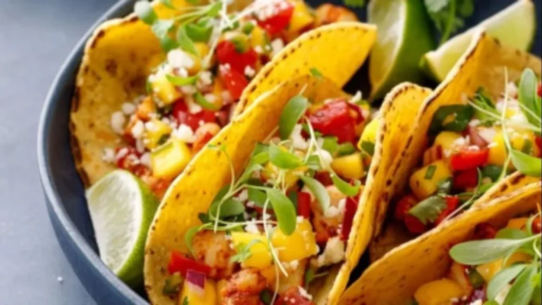 Shrimp Tacos with Mango Salsa