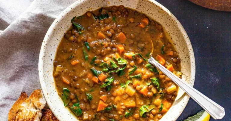 Vegan Mushroom and Lentil Stew