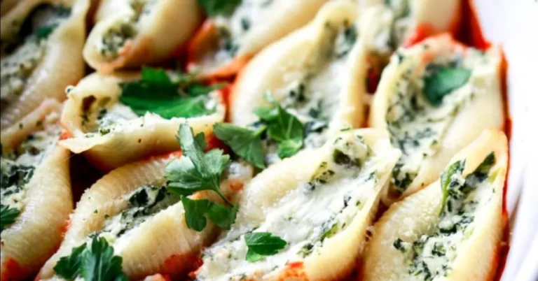 Vegan Spinach and Ricotta Stuffed Shells
