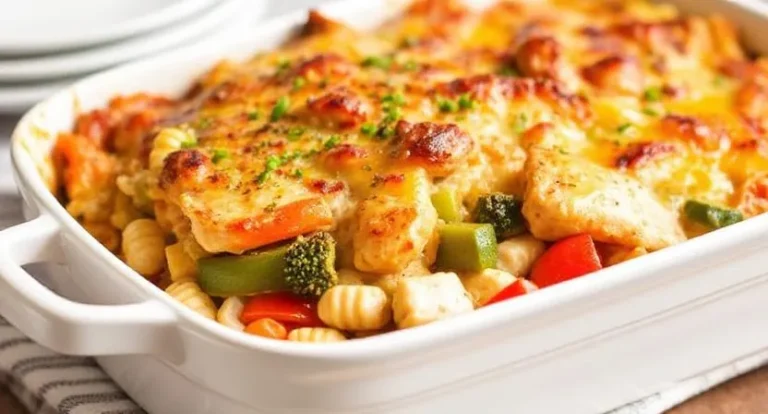 Baked Chicken and Vegetables Casseroleby