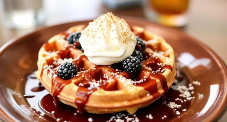 Belgian Waffles with Toppings :A Sweet Delight