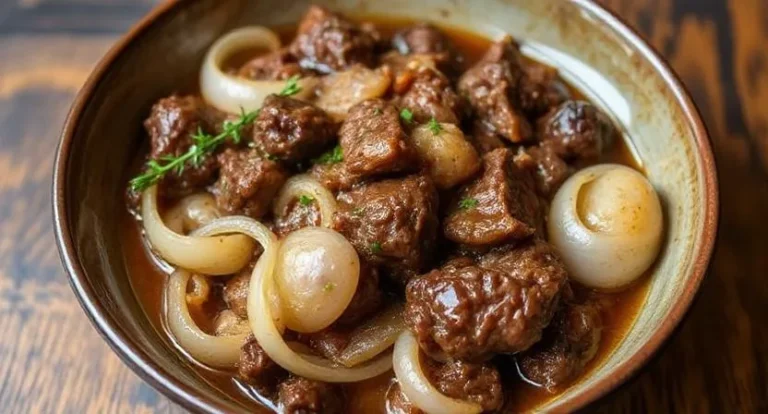 Braised Beef and Onions