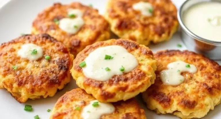 Cheesy Chicken Fritters