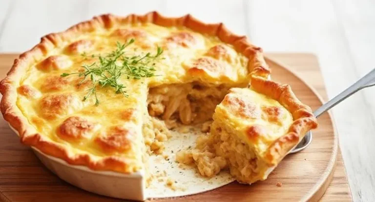 Golden Chicken & Leek Pie