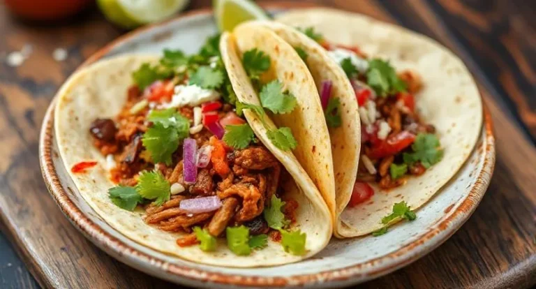 Sizzling Mexican Tacos de Asada
