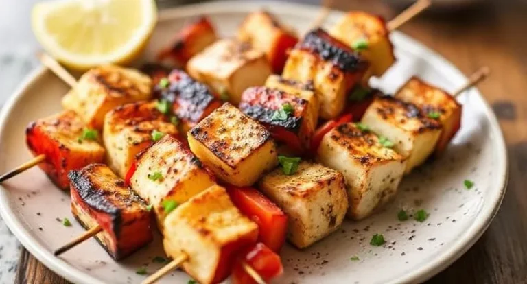 Char-Grilled Halloumi Skewers