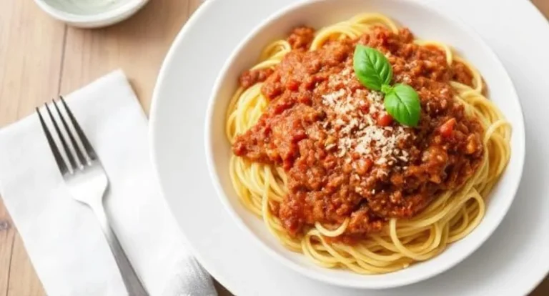 Homemade Classic Spaghetti Bolognese