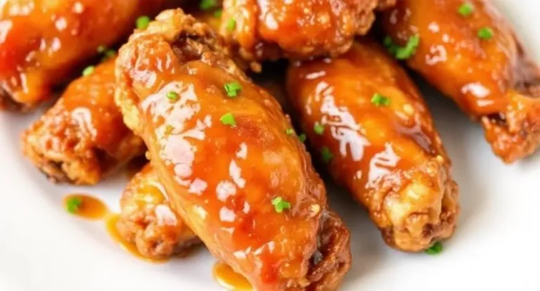 Honey Glazed Crispy Chicken Wings