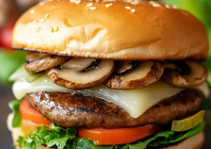 Mushroom Swiss Burger
