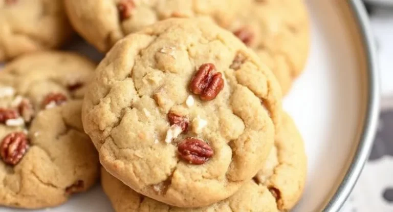 No-Bake Pecan Praline Coconut Cookies