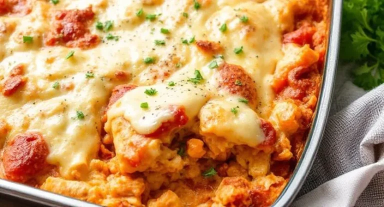Savory Chicken Parmesan Casserole