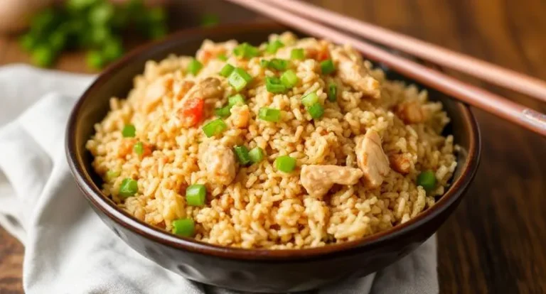 Savory Garlic Chicken Fried Rice