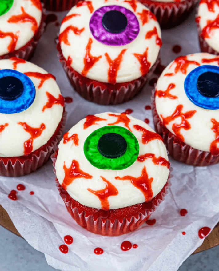 Eyeball Red Velvet Cupcakes