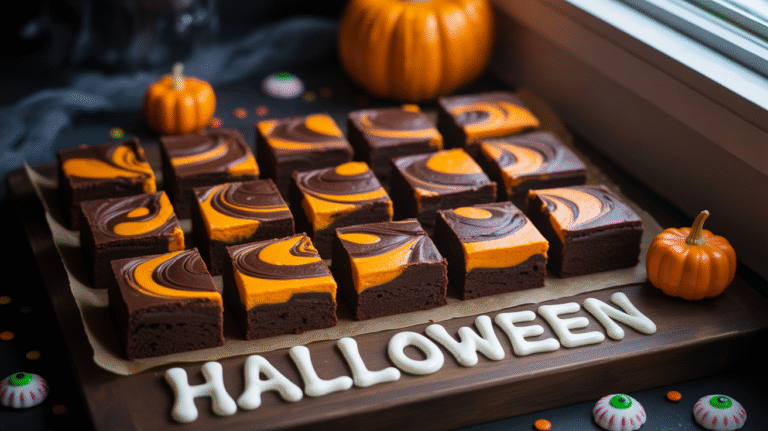 Halloween Cream Cheese Swirl Brownies: Festive, Easy, and Delicious Treats