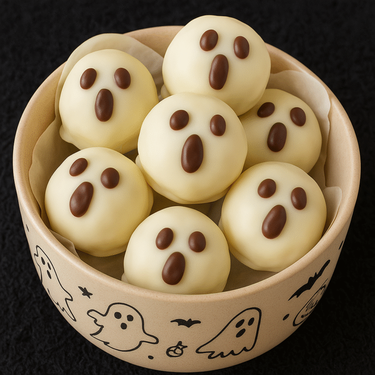 Ghost Oreo Balls Spooky Sweets