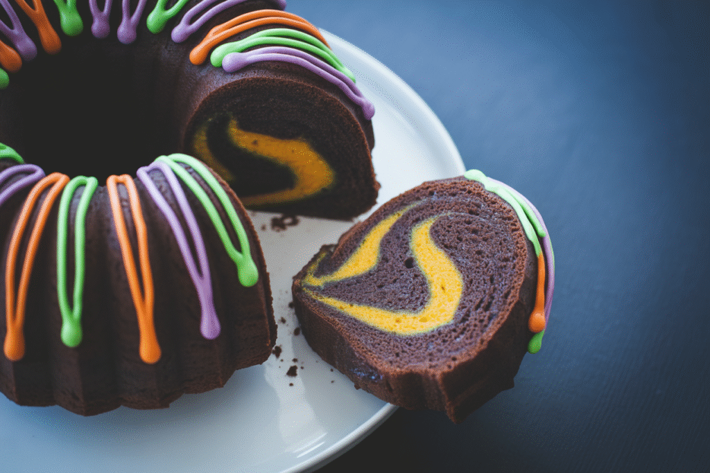 Halloween Chocolate Tunnel Cake