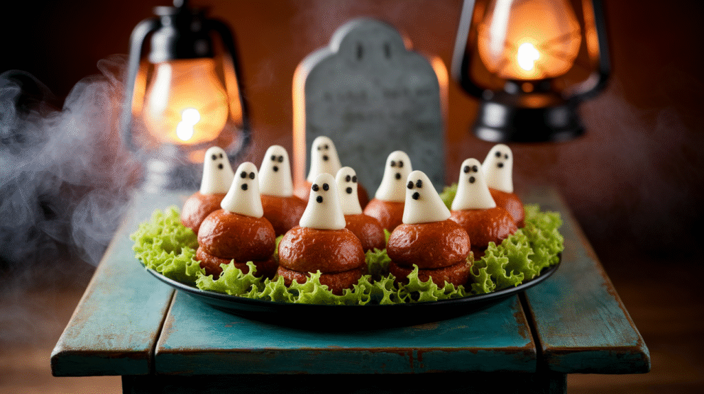 Haunted Meatball Sliders