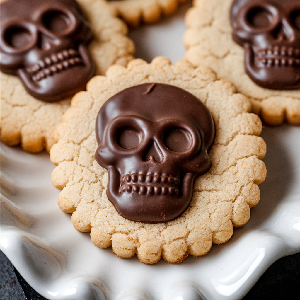 Peanut Butter Skull Cookies