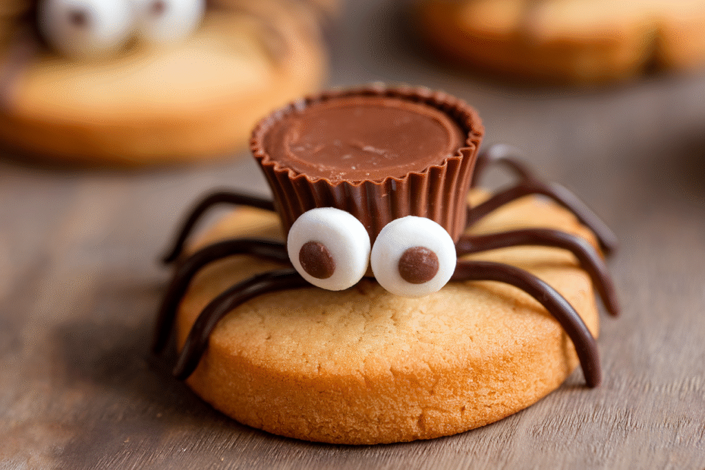 Peanut Butter Spider Cookies