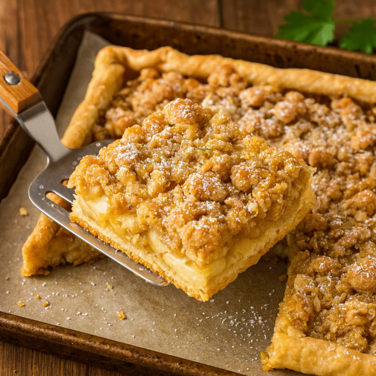 Easy Sheet Pan Apple Slab Pie with Oat Crumb Topping