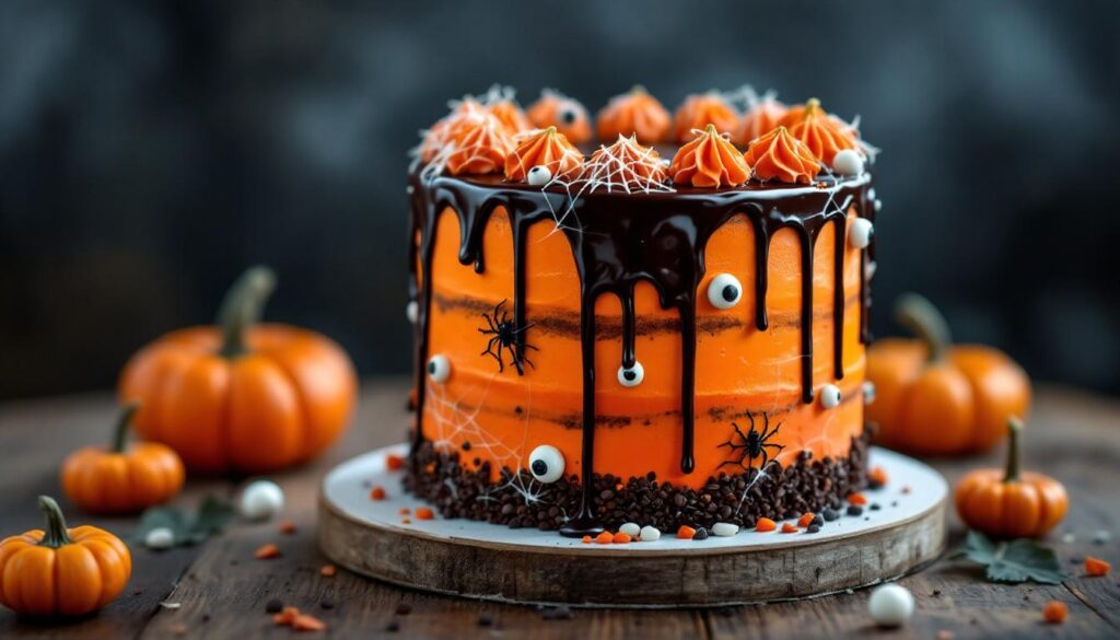 Spooky Decorated Layer Cakes
