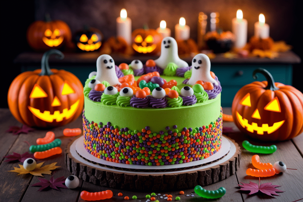 spooky Halloween cake