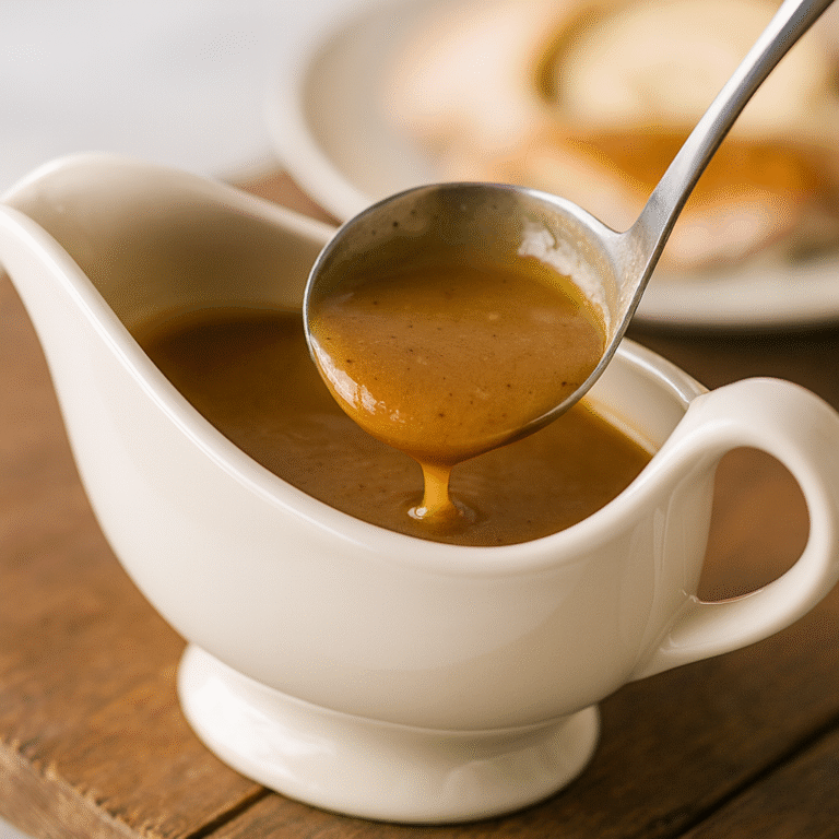 Rich Make Ahead Turkey Gravy Recipe