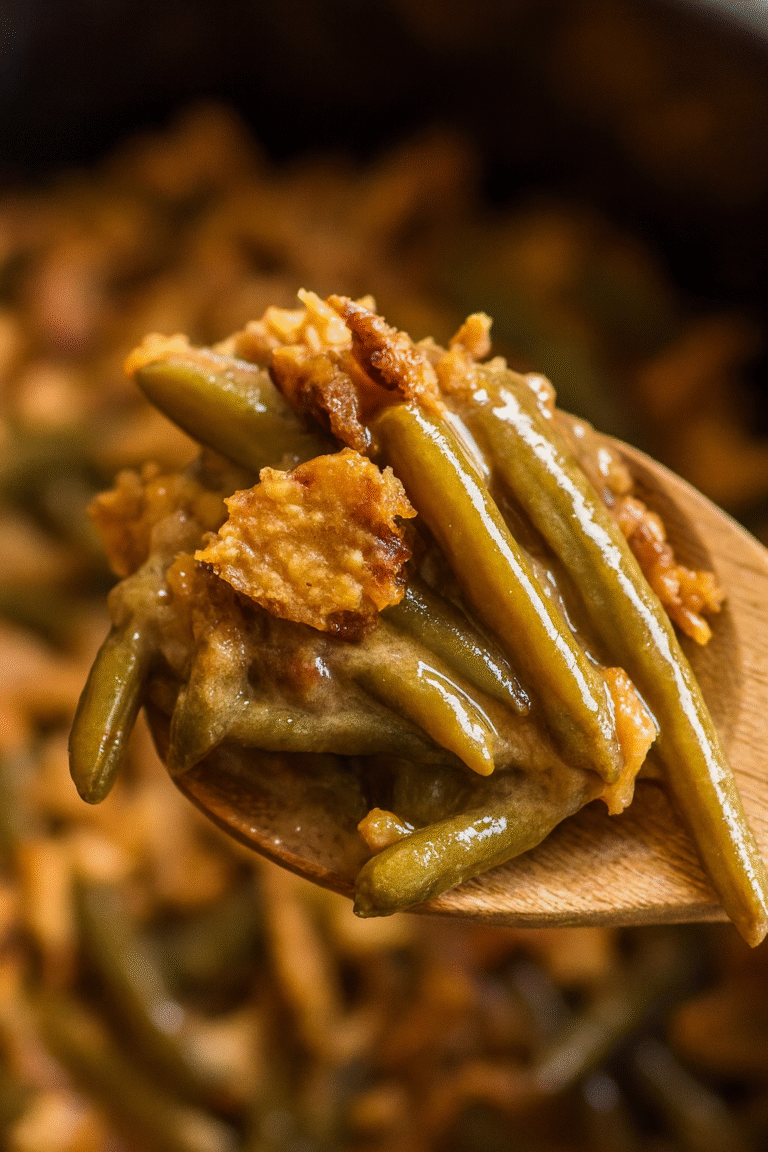 Slow Cooker Green Bean Casserole (No Canned Soup)