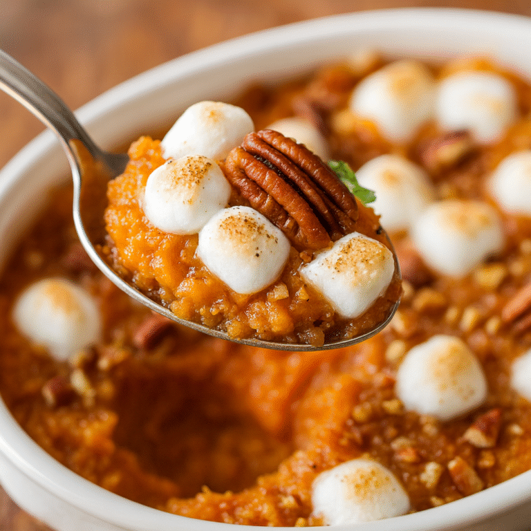 Slow Cooker Sweet Potato Casserole Recipe (Easy & Creamy)