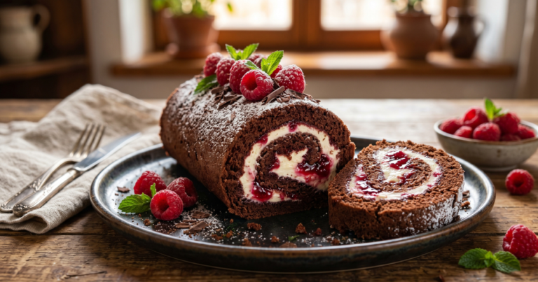 Decadent Chocolate Raspberry Cake Roll You’ll Crave Forever