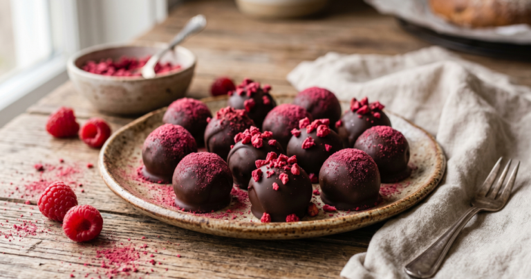 Decadent Raspberry Truffles  Luscious Chocolate Bites
