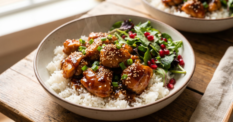 Easy Honey Garlic Chicken Bowls: A Flavorful Dinner in 30 Minutes