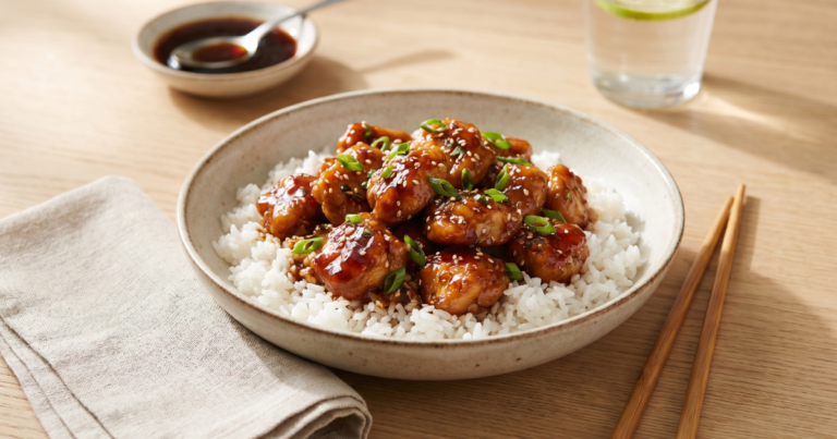Sticky Chicken Rice Bowls
