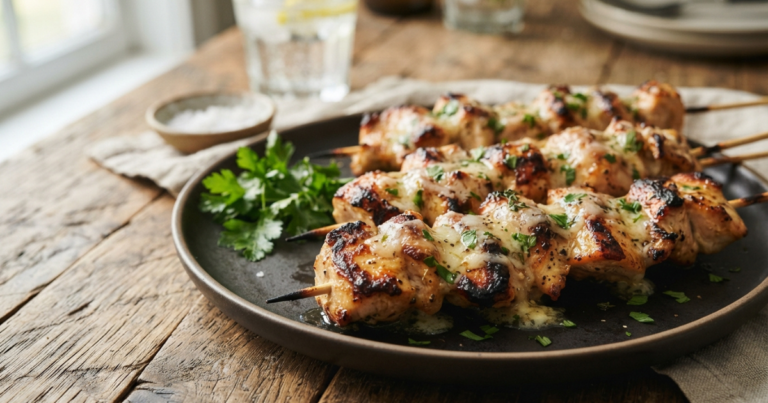 Irresistible Garlic Parmesan Chicken Skewers That Wow