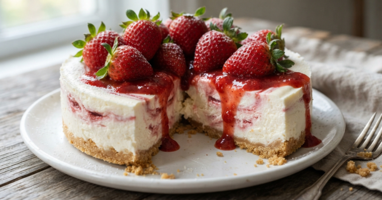Irresistible No-Bake Strawberry Cheesecake Delight