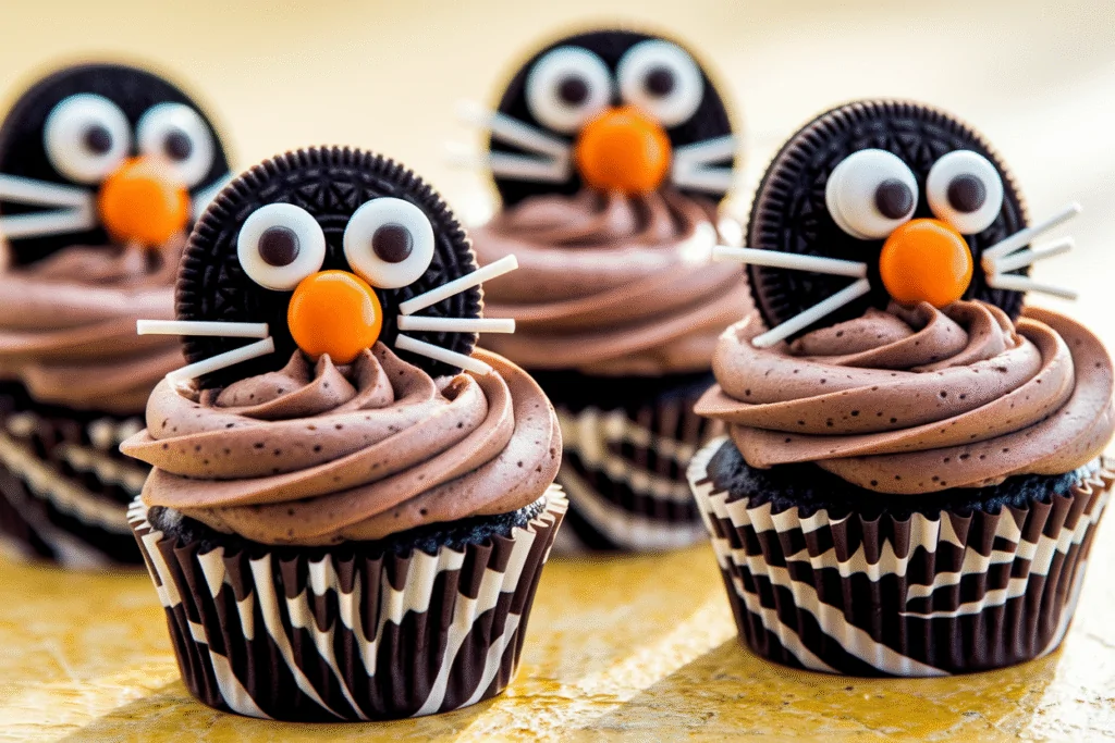 Black Cat Oreo Cupcakes