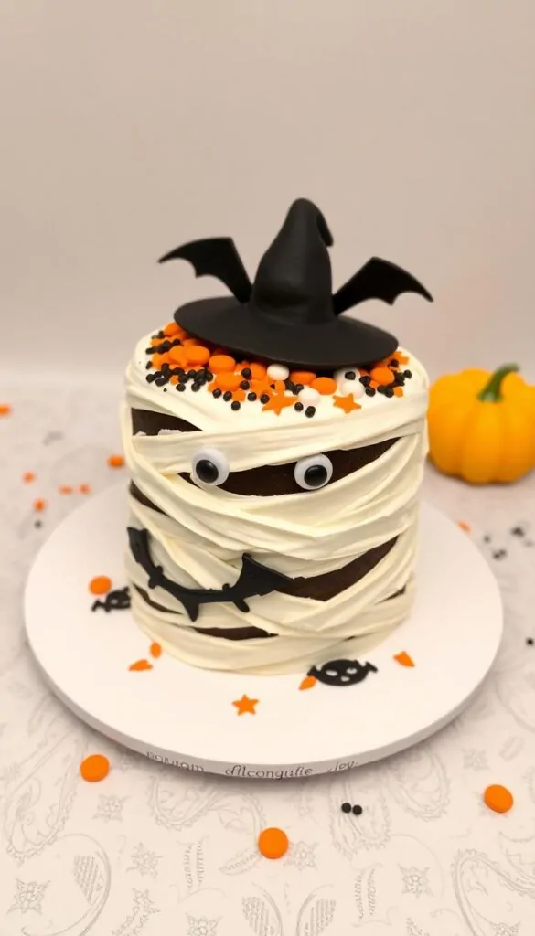 Halloween Mummy Cake