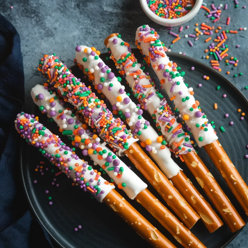 Halloween Pretzel Rods