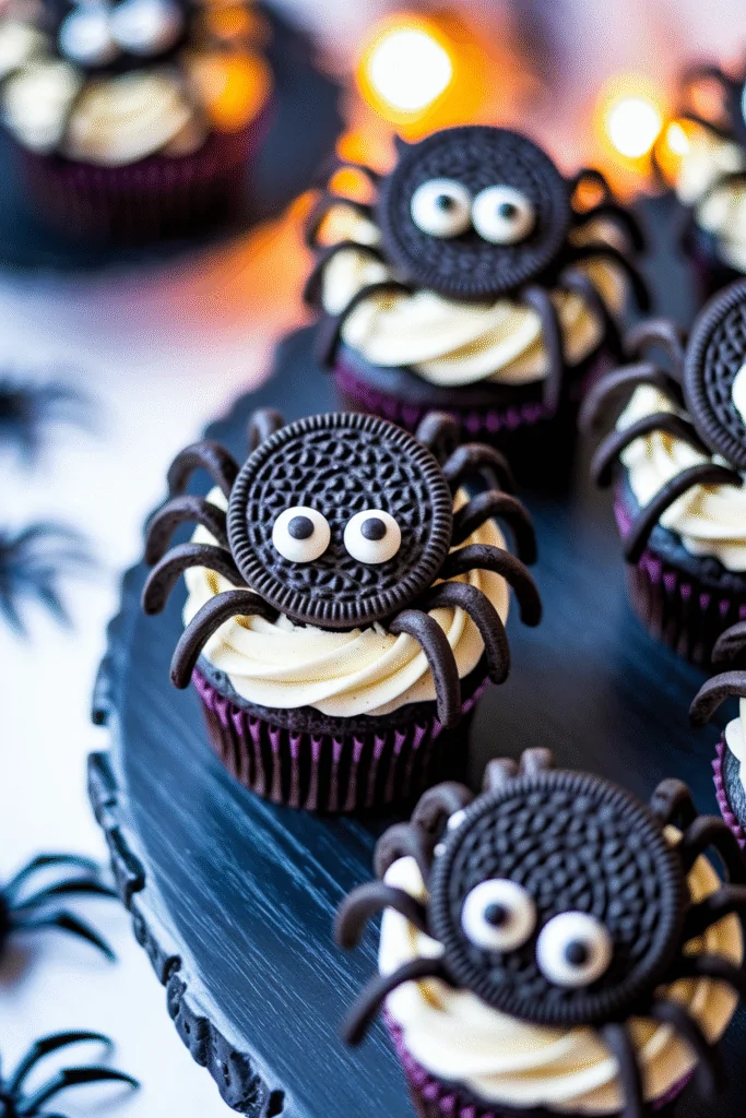 Spooky Spider Cupcakes
