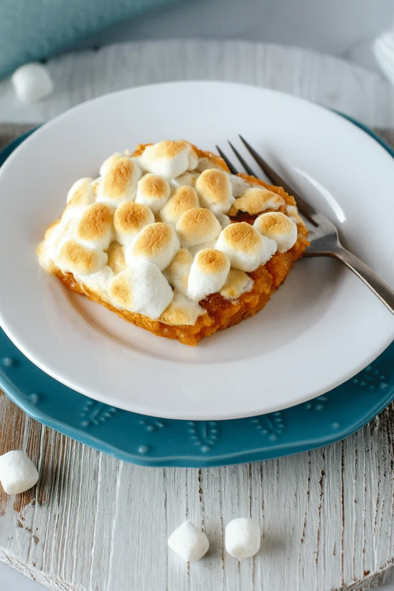 Easy Sweet Potato Casserole with Marshmallows