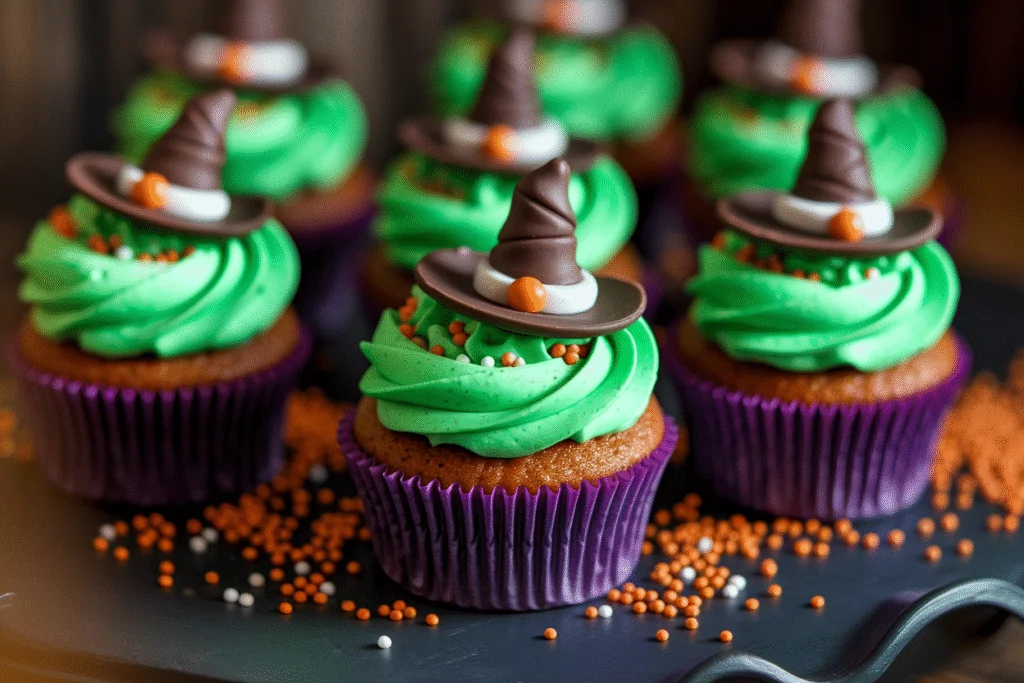 Witch Hat Chocolate Cupcakes