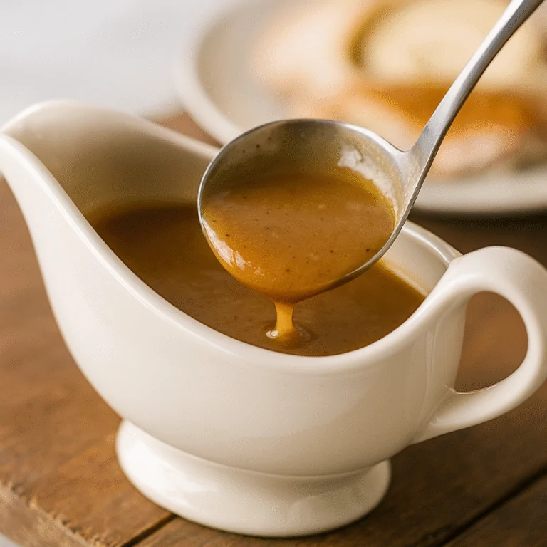Rich Make Ahead Turkey Gravy Recipe