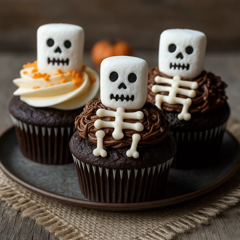 Easy Skeleton Cupcakes – Spooky & Cute