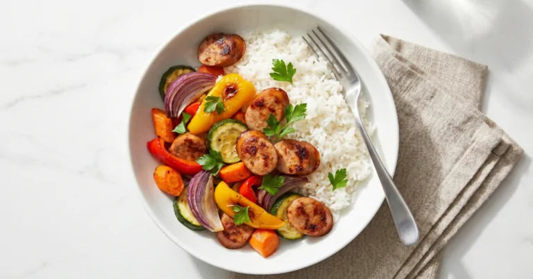 Air Fryer Chicken Sausage And Veggies