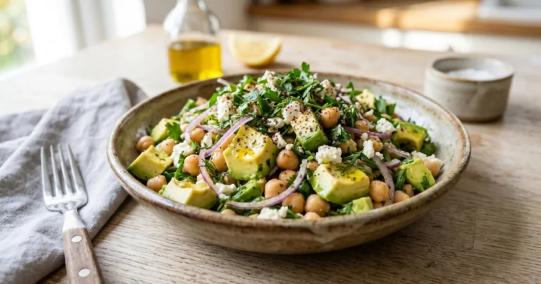 Delicious Chickpea Feta Avocado Salad A Perfect Nutritious Meal in Minutes