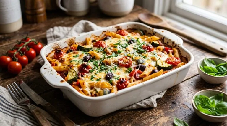 Mediterranean Vegetable Pasta Bake