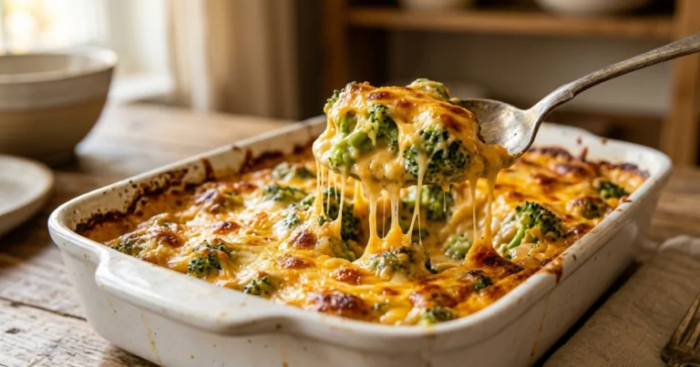 The Ultimate Creamy Broccoli Cheddar Casserole
